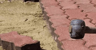 Укладка плитки на песок в Волжском в октябре