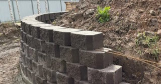 Установка подпорной стенки в Волжском в октябре